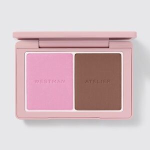 Westman Atelier Baby Cheeks + Face Trace Sculpting Powder Duo in Tulle / Truffle